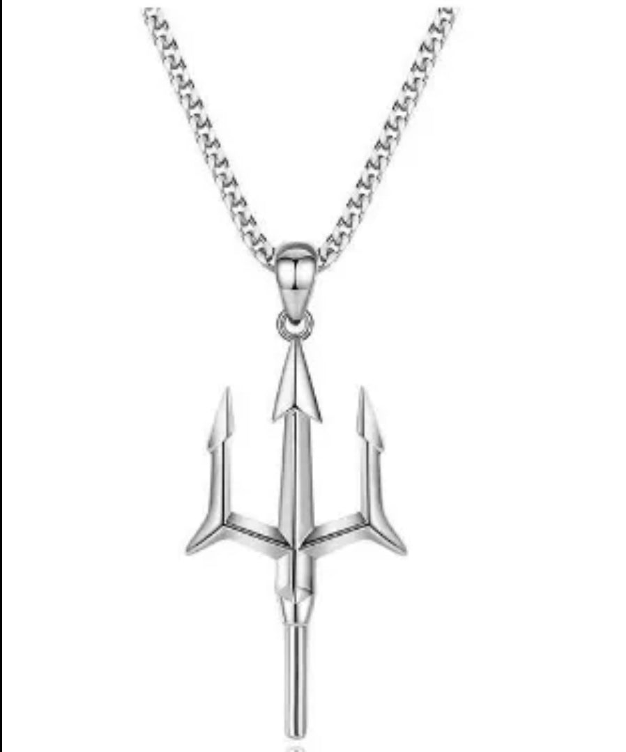 Poseidon's Trident Pendant Necklace