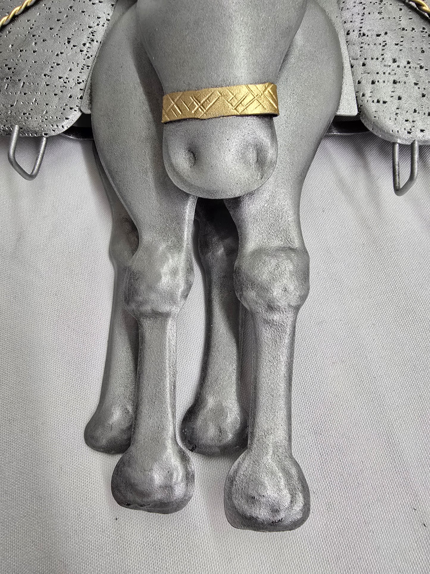 Handcrafted Wrought Iron 3D Donkey Key Holder