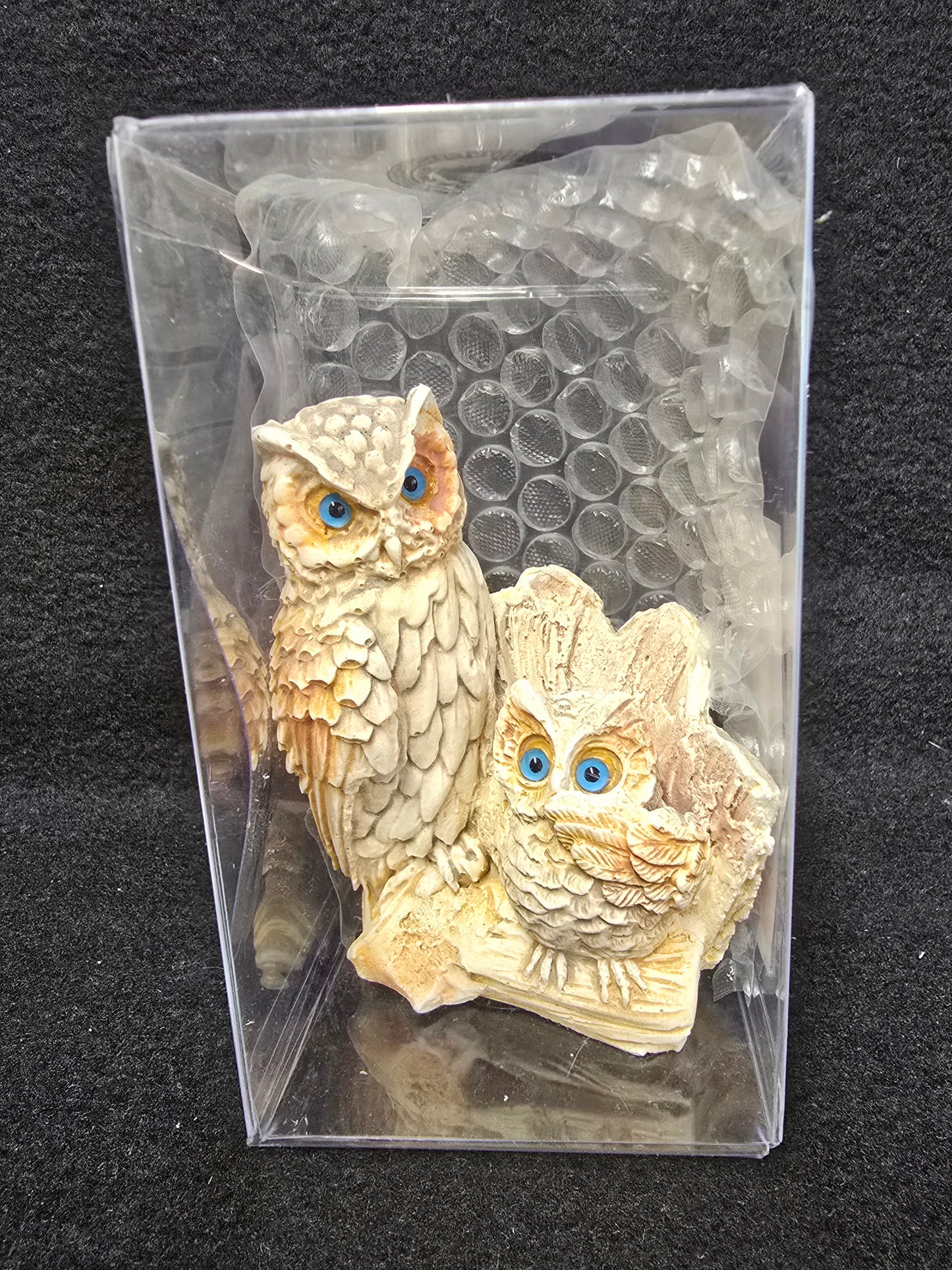 Mother and Child Owls - Whimsical Handmade Decor