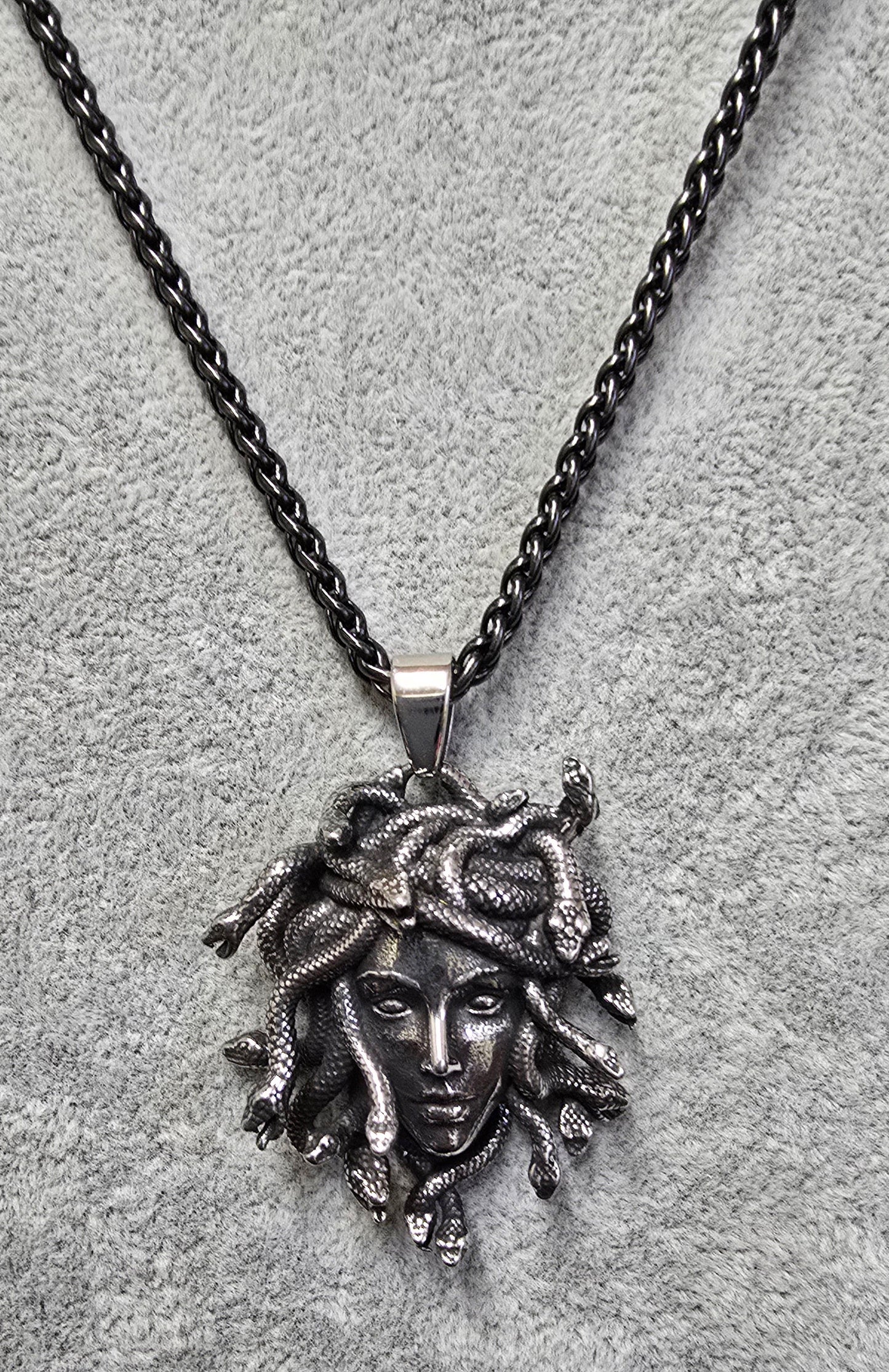Medusa Stainless Steel Necklace - Bold & Detailed Design