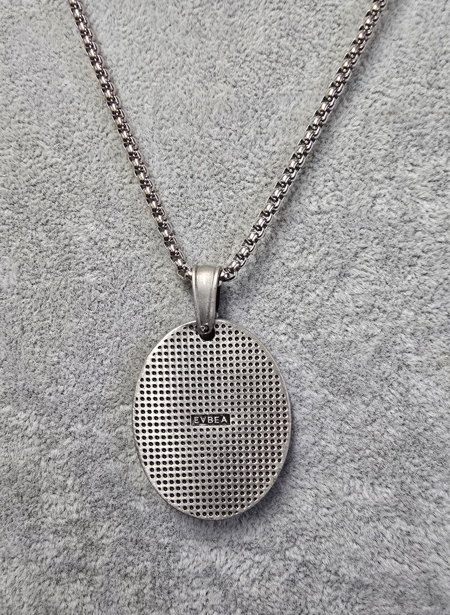 Titanium Warrior Oval Pendant - Strength & Style Combined
