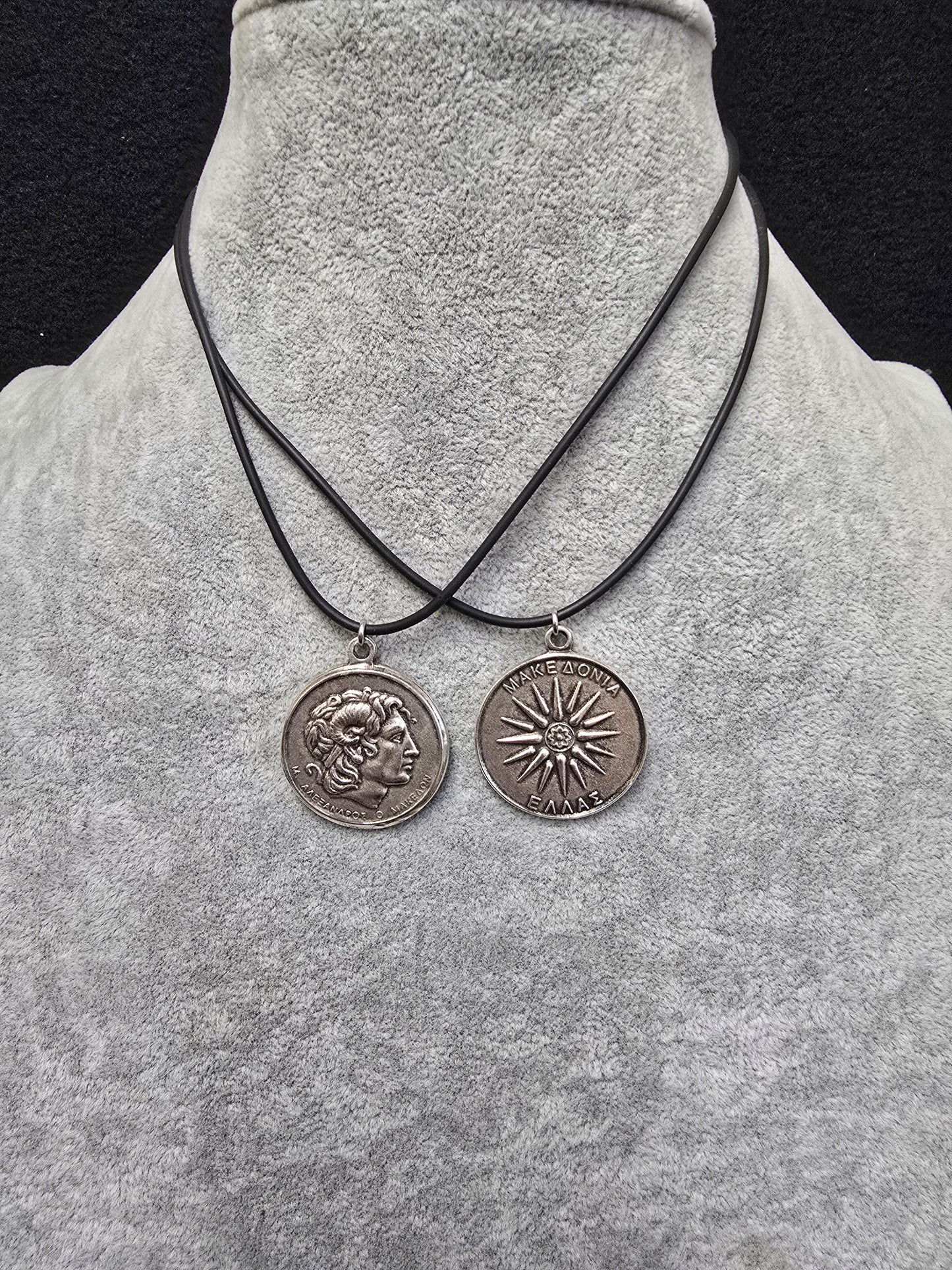 Alexander the Great Silver-Plated Necklace– Historic Pendant