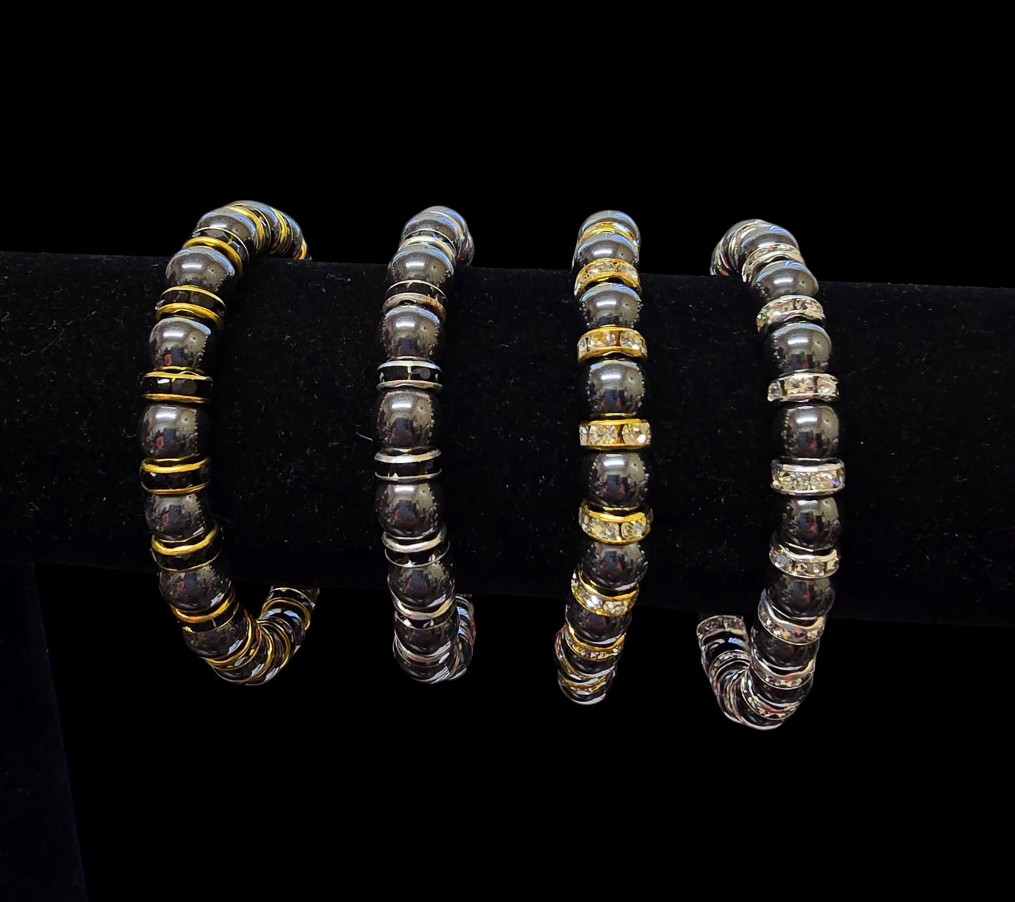 Natural Stone Hematite Bracelet - Unisex