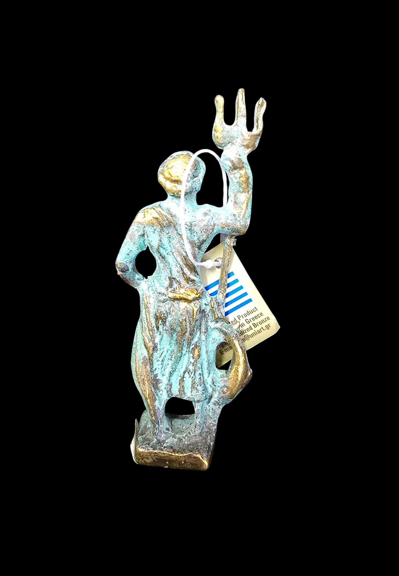 Solid Bronze Poseidon Statue – Handcrafted in Greece