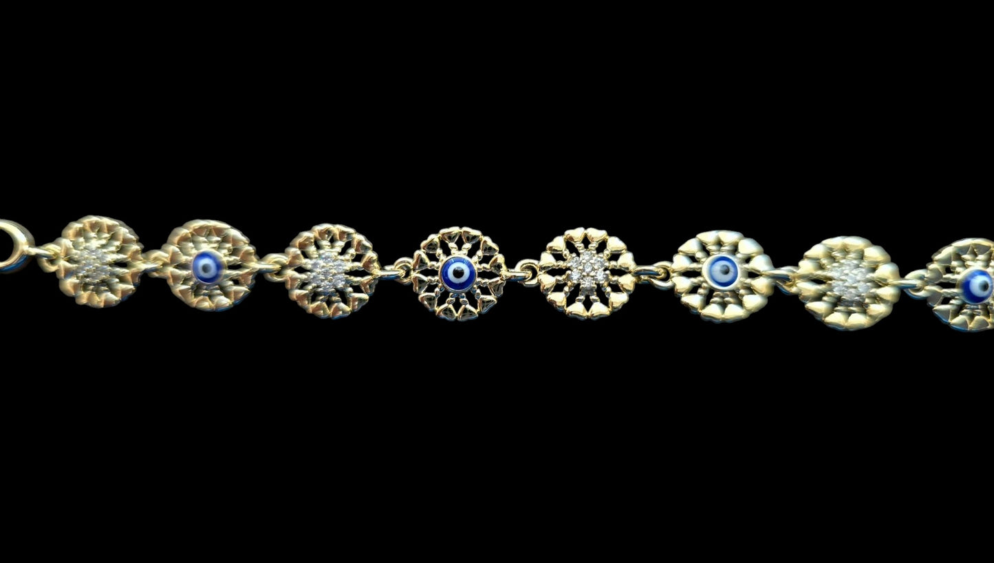 Elegant Gold-Plated Mati Bracelet