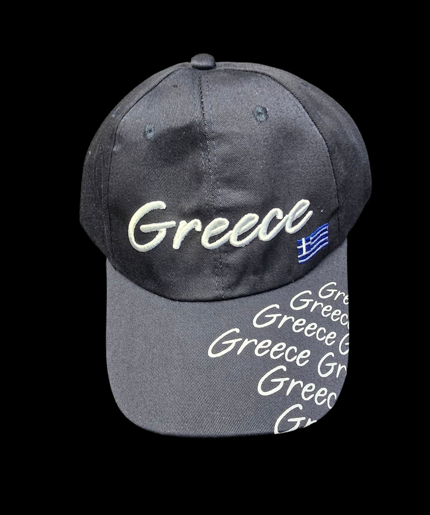 Modern Embroidered Baseball Hats with Greek Flag Patch - Adjustable and Available in Assorted Colors