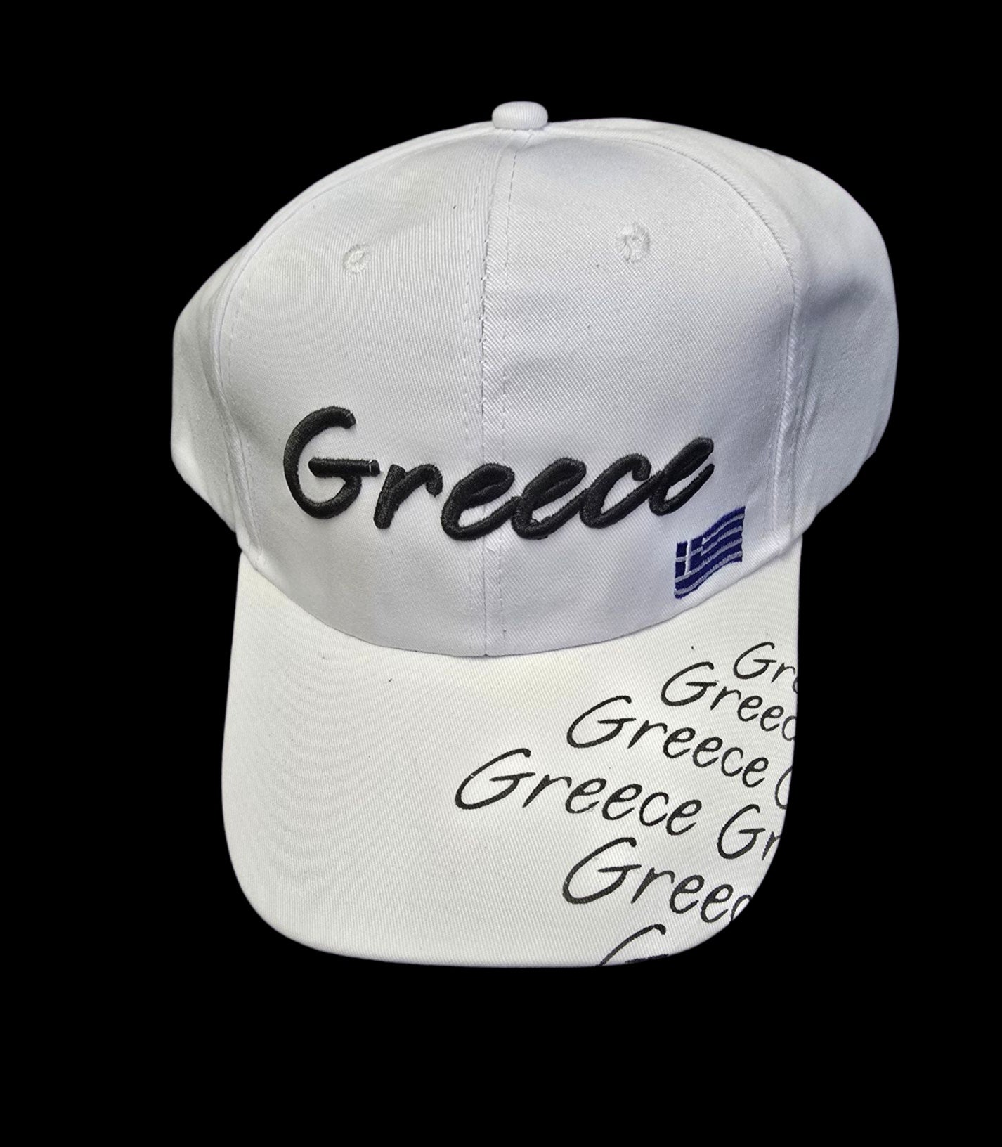 Modern Embroidered Baseball Hats with Greek Flag Patch - Adjustable and Available in Assorted Colors