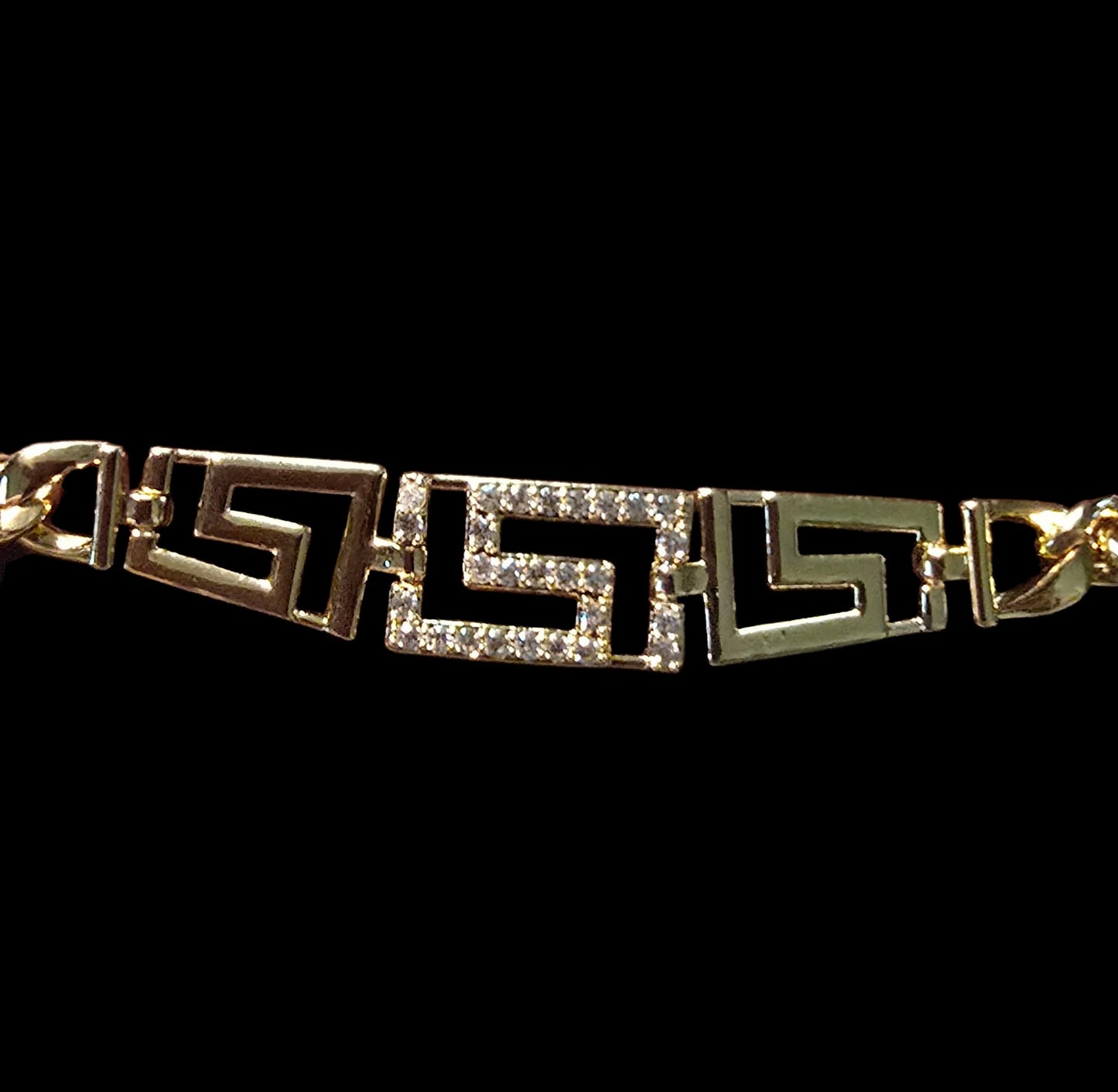 Gold Plated Greek Key Jewelry Set