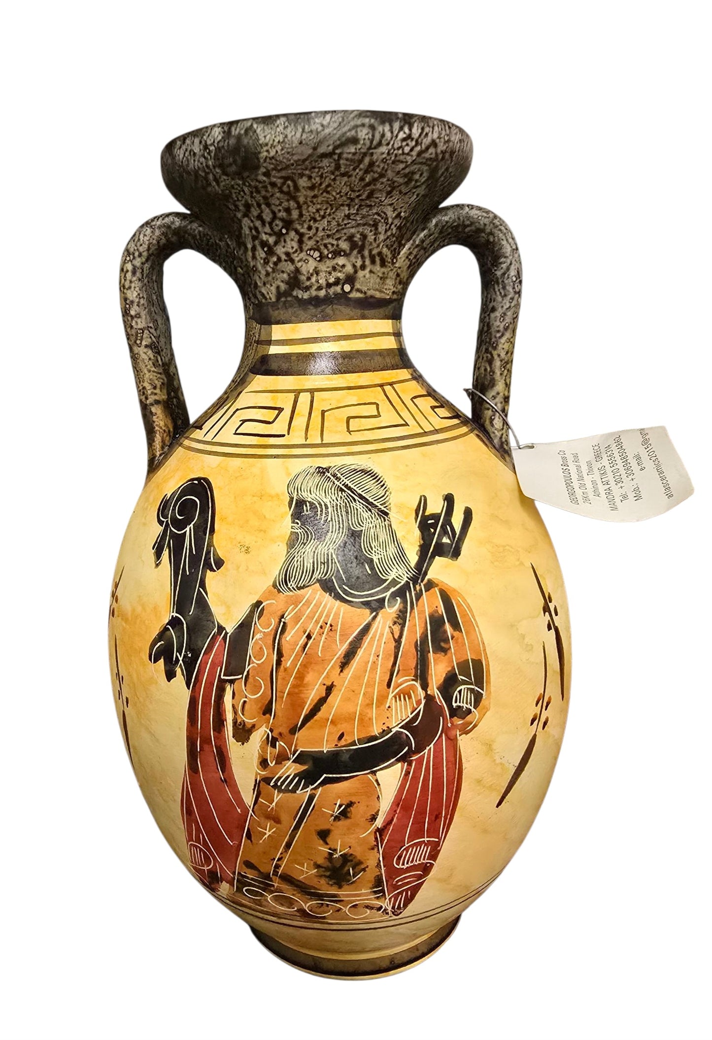 Handmade/Hand Painted Imported Museum Replica Greek Vase