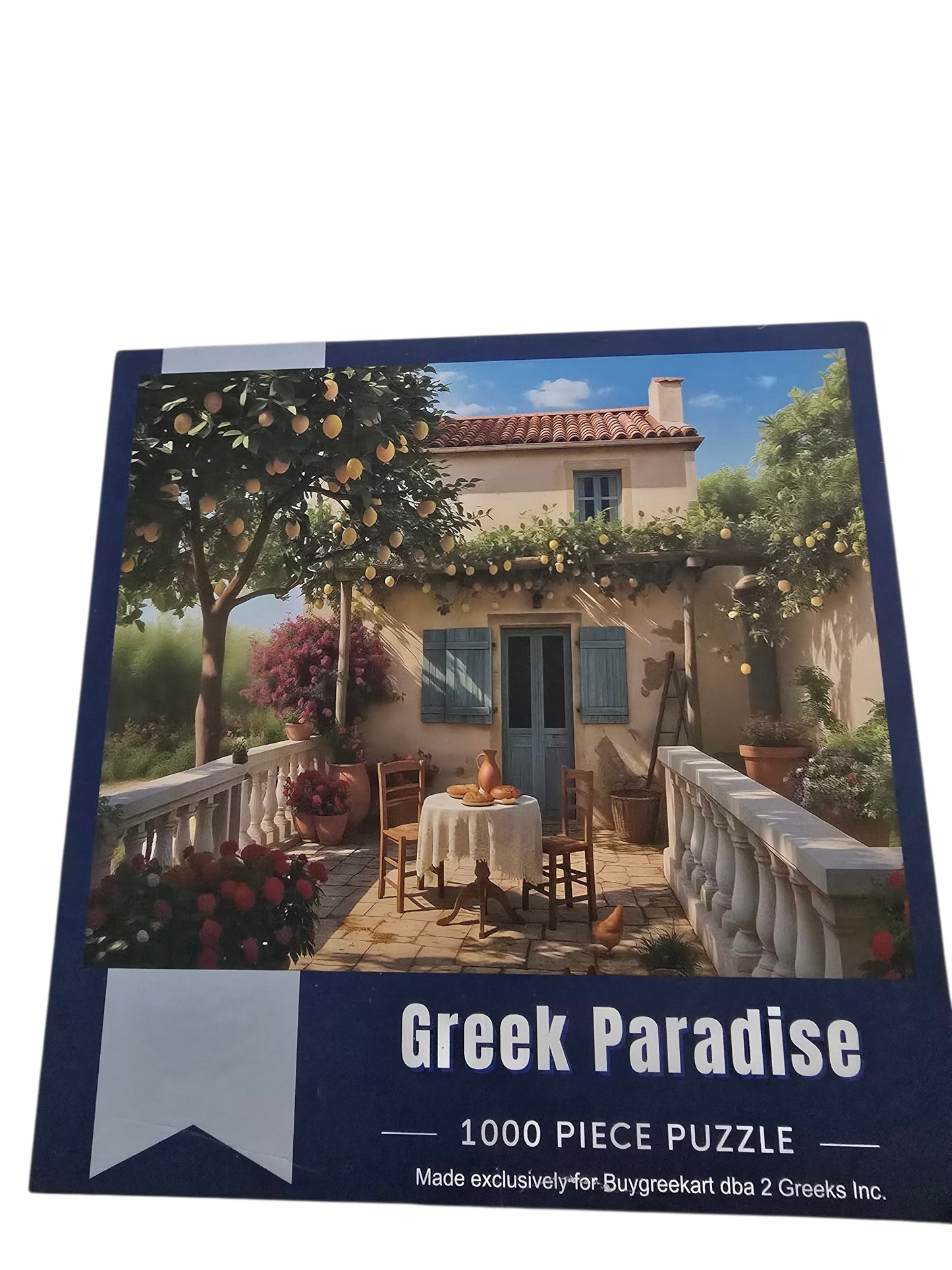 Mediterranean Cottage Patio Puzzle – 1000 Pieces