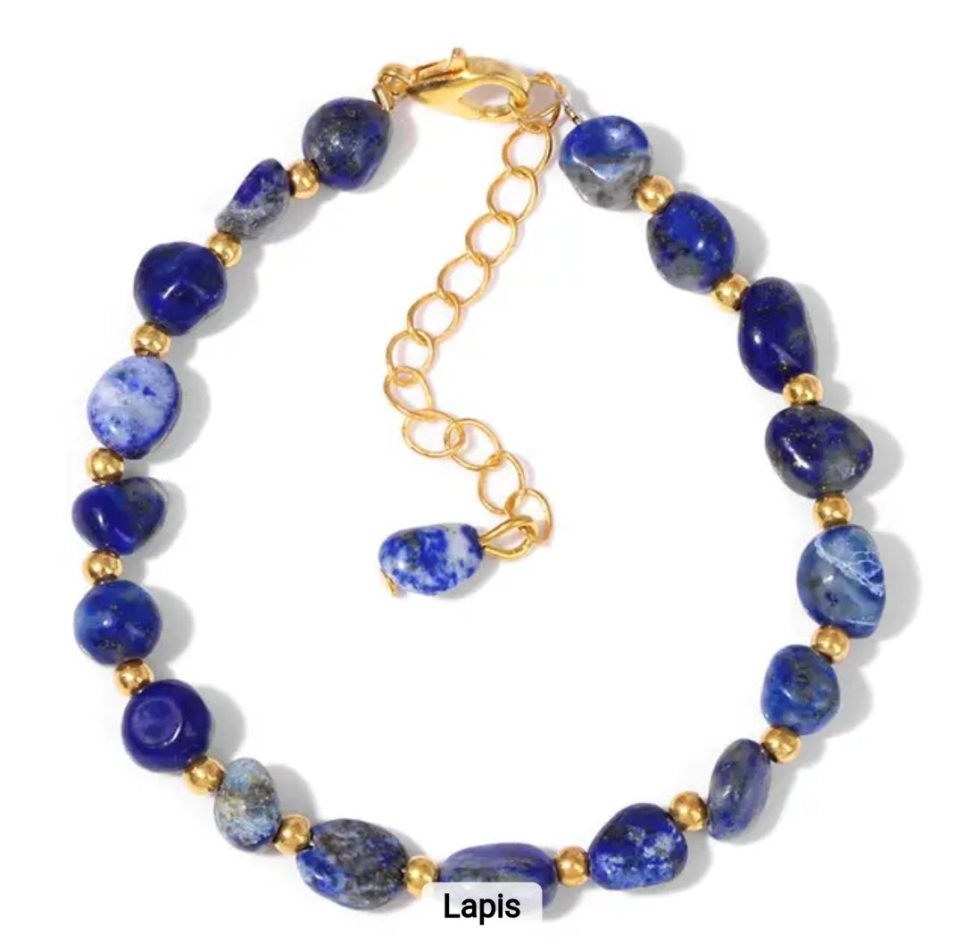 Irregular Stone Bracelet – Semi-Precious Inspiration