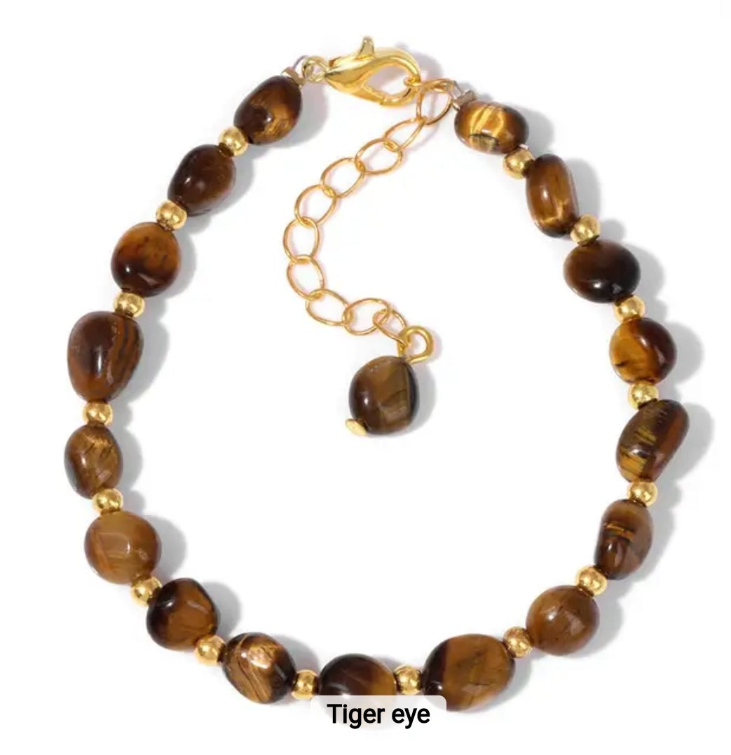 Irregular Stone Bracelet – Semi-Precious Inspiration