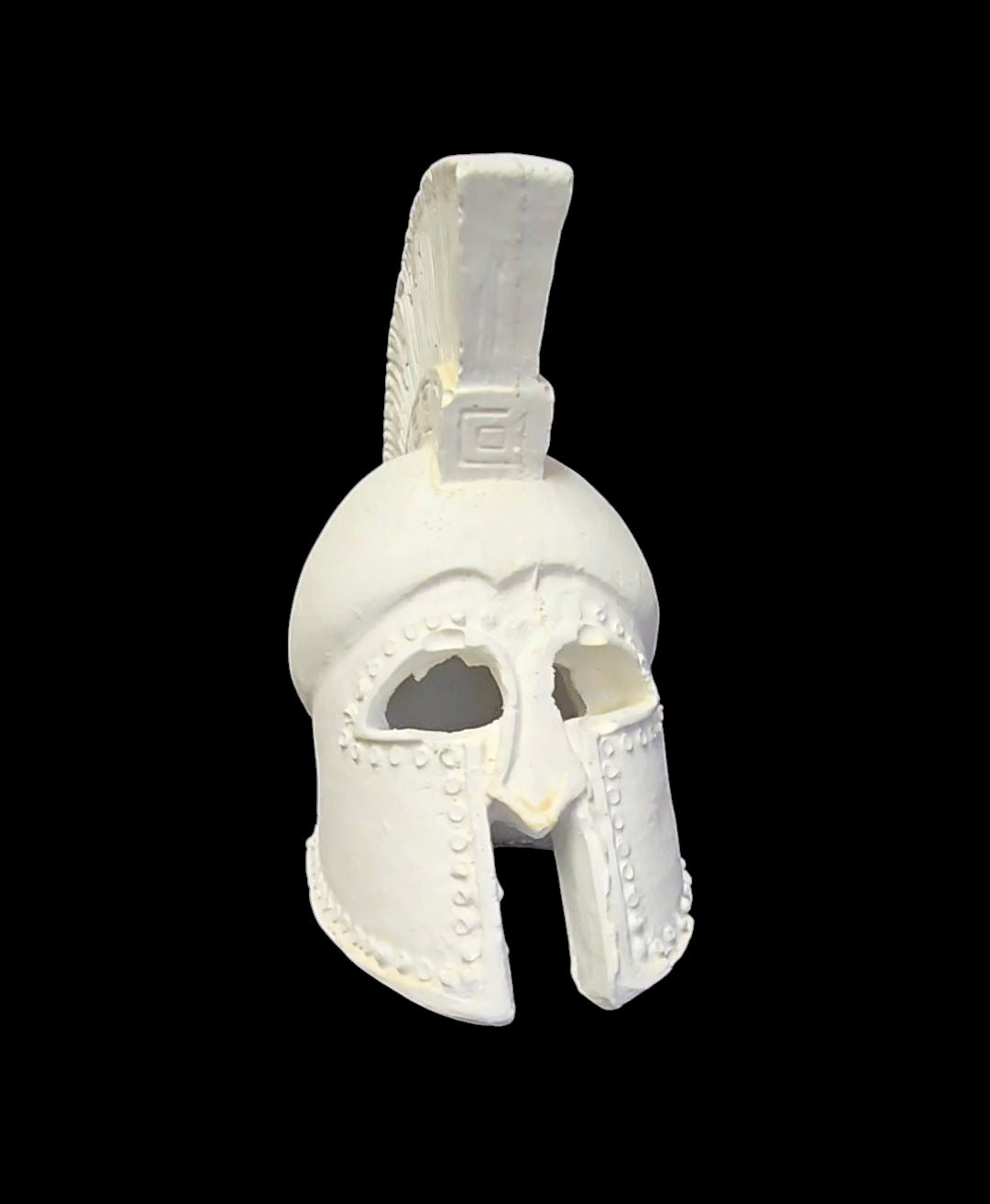Handmade Alabaster Spartan Helmet – Crafted in Greece