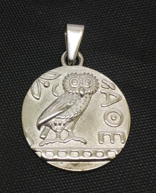 Athena's Owl of Wisdom Necklace – Silver-Plated, Nickel-Free