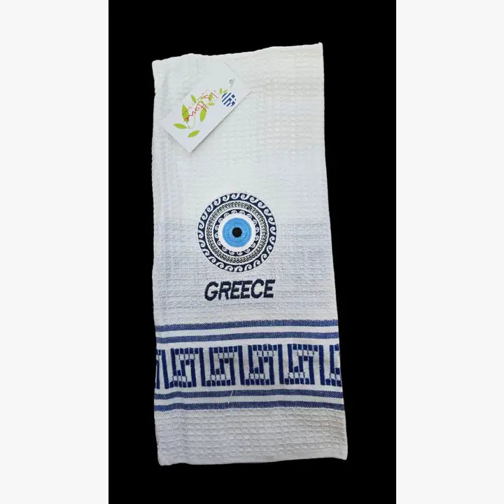 100% Cotton Mati (Evil Eye) Kitchen Towel – Imported
