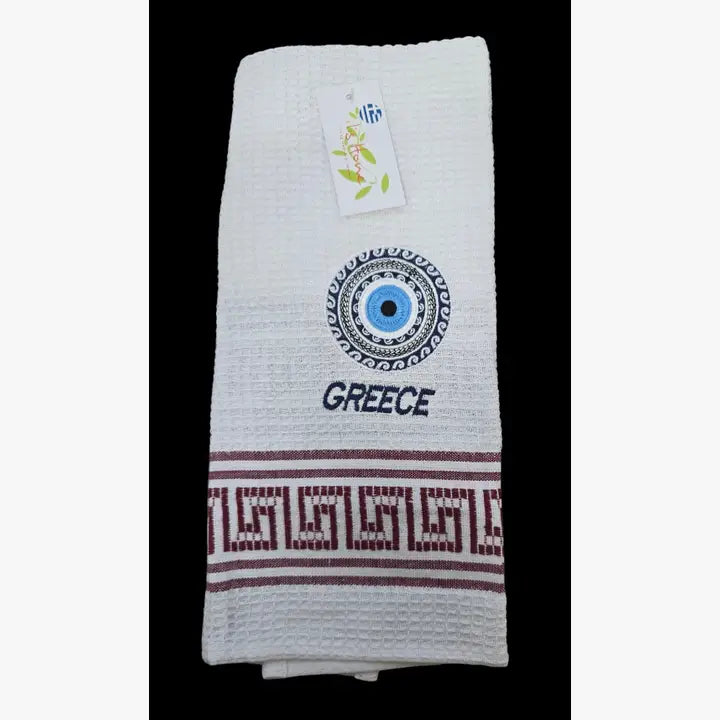 100% Cotton Mati (Evil Eye) Kitchen Towel – Imported