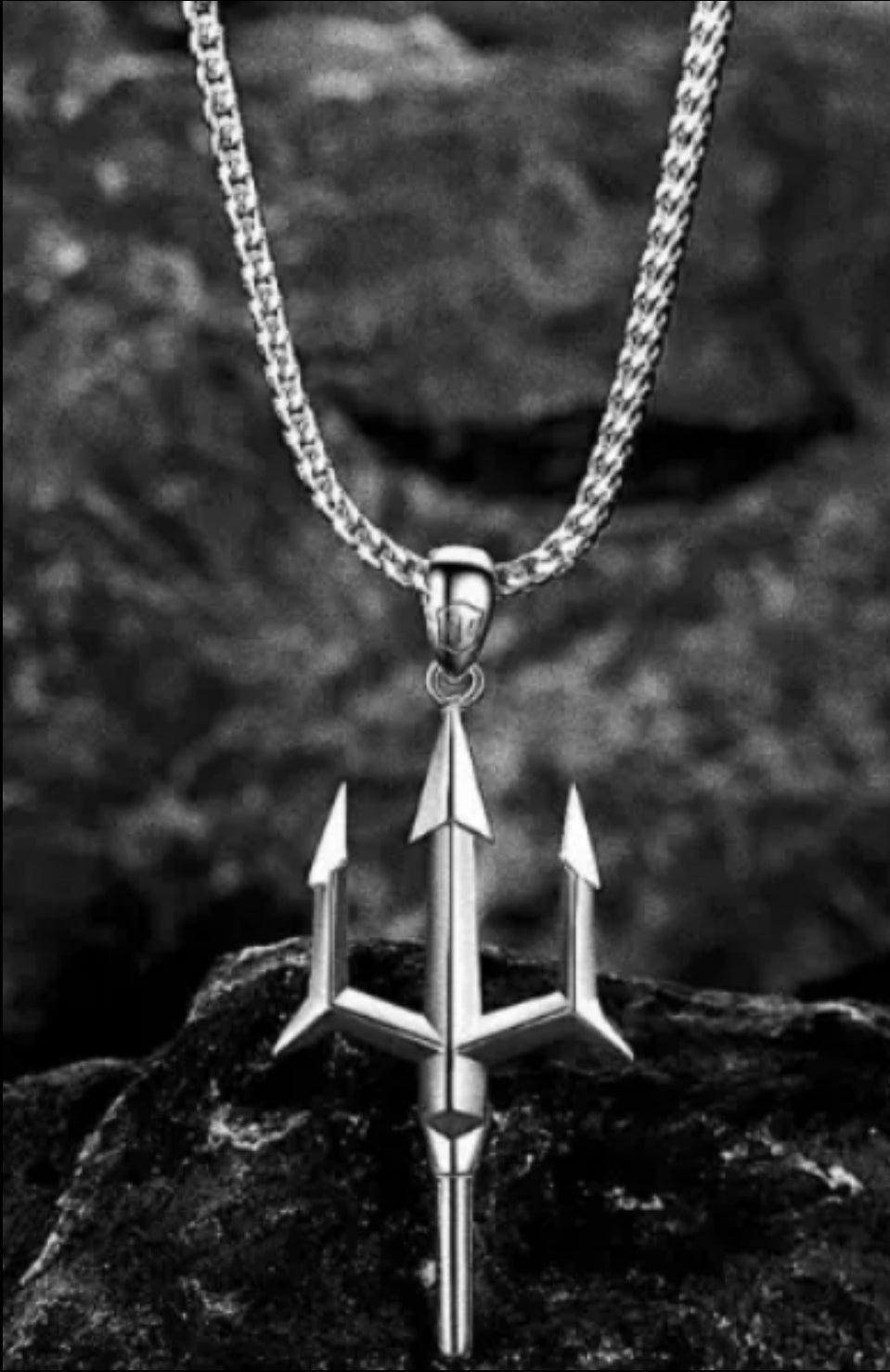 Poseidon's Trident Pendant Necklace