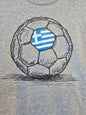 Sport Grey Long Sleeve Greece Soccer Tee