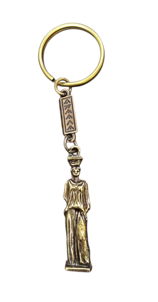 Bronze Caryatid Keychain