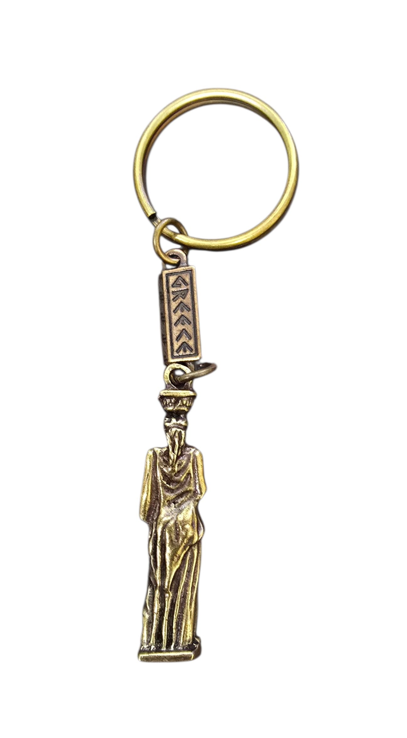 Bronze Caryatid Keychain