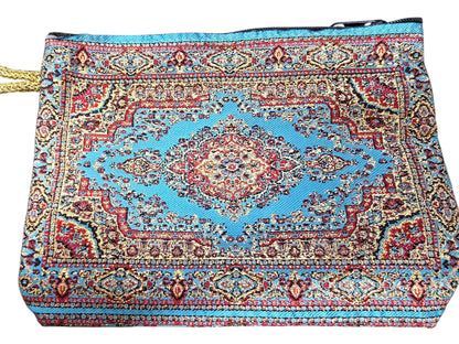Woven Tapestry Makeup Bag