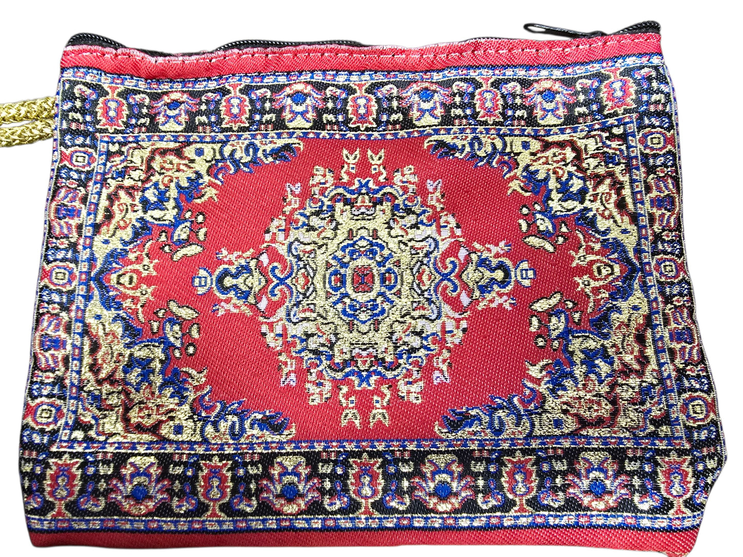Woven Tapestry Makeup Bag