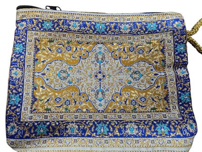 Woven Tapestry Makeup Bag
