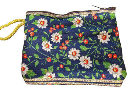 Woven Tapestry Makeup Bag