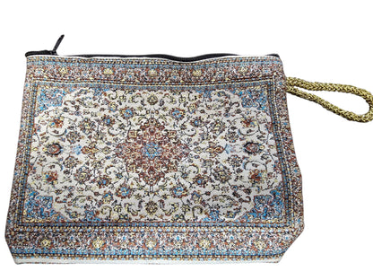 Woven Tapestry Makeup Bag
