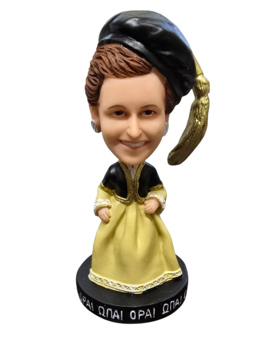 Amaleia Greek Costume Bobblehead Figurine