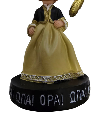 Amaleia Greek Costume Bobblehead Figurine