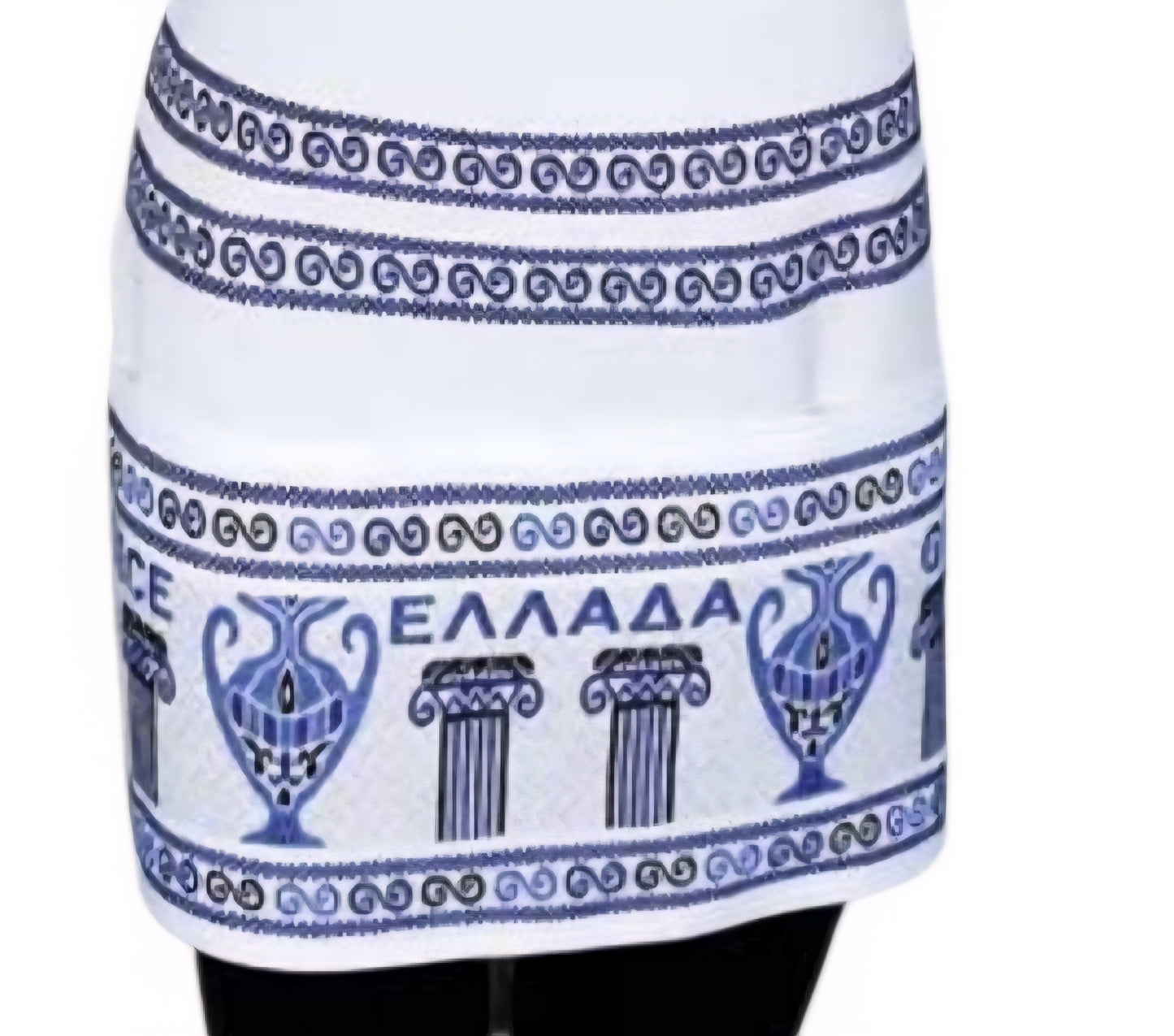 Woven Greek Apron with Bib & Pockets – Imported from Naousa, Greece
