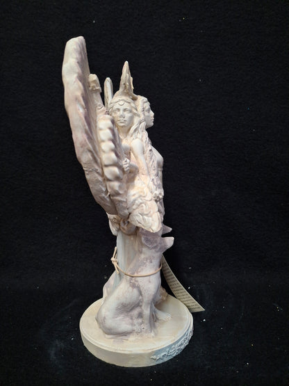 Alabaster Statue of Hekate (Hecate) – Goddess of Magic & Crossroads