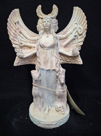 Alabaster Statue of Hekate (Hecate) – Goddess of Magic & Crossroads