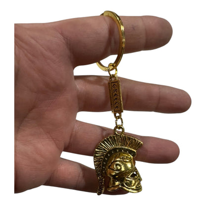 Bronze Spartan Helmet Keychain