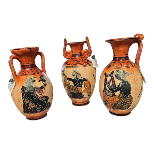 Handmade & Hand-Painted Greek Mythology Vases – Imported from Athens, Greece (Assorted Styles)