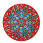 Handmade Ceramic Paisley Floral Trivet – Imported with Skid-Proof Backing (6.3")