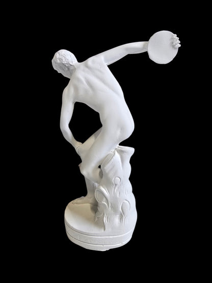 Alabaster Discobolus (Discus Thrower) Statue – 7.5"