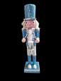Blue & Silver Glitter Christmas Nutcracker – 12"
