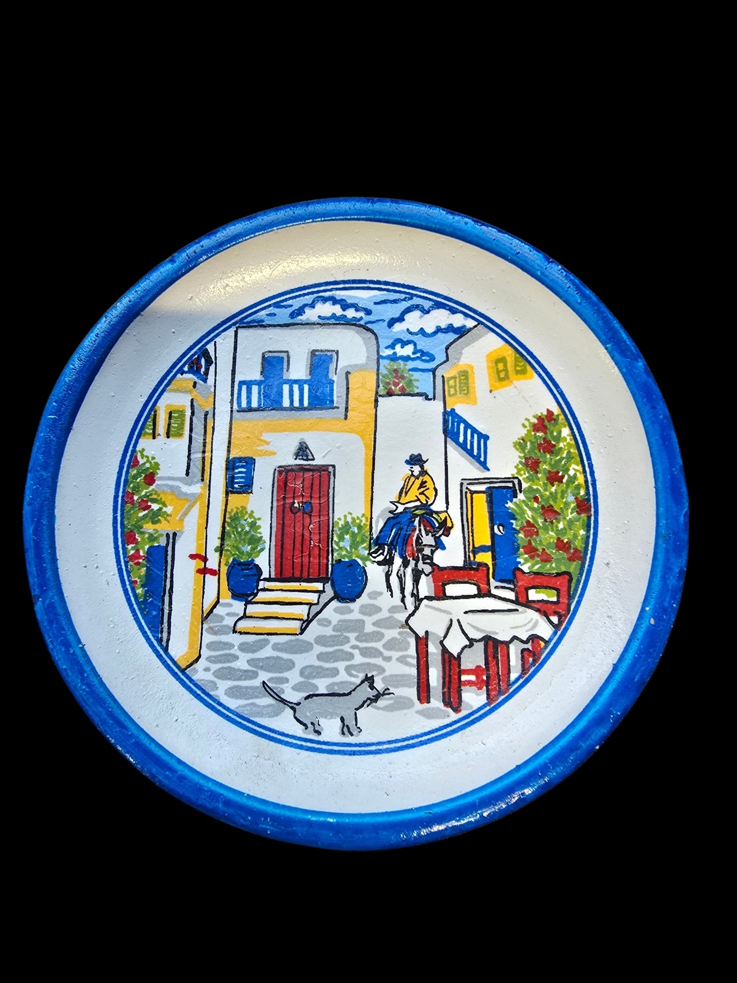 Handmade Ceramic Plate Magnets - Authentically Greek
