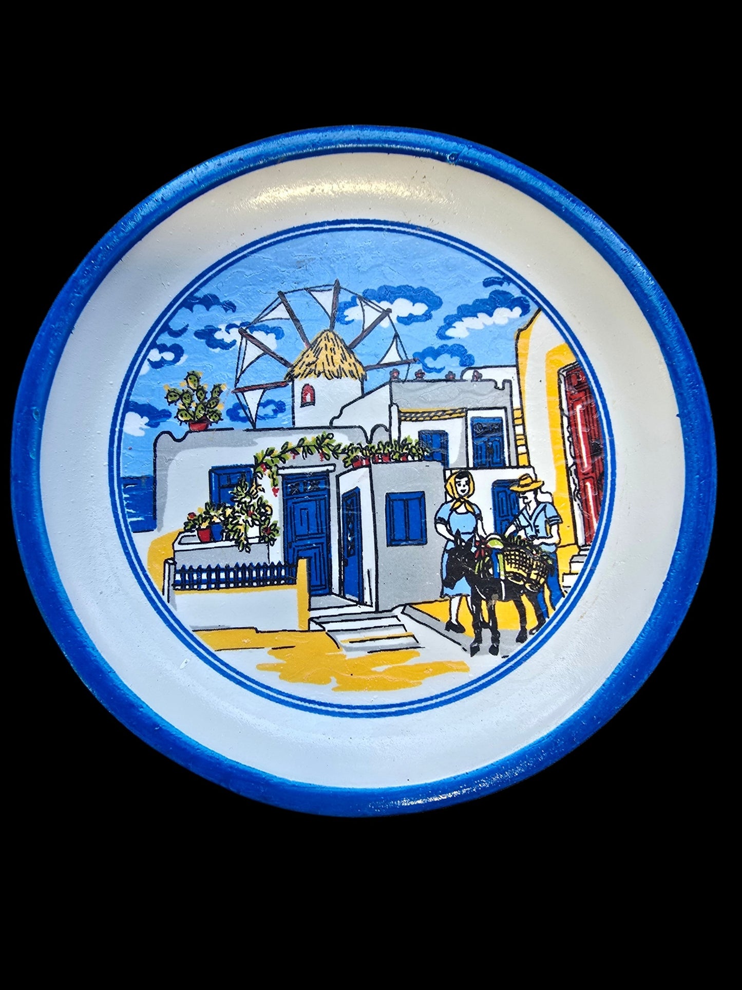 Handmade Ceramic Plate Magnets - Authentically Greek