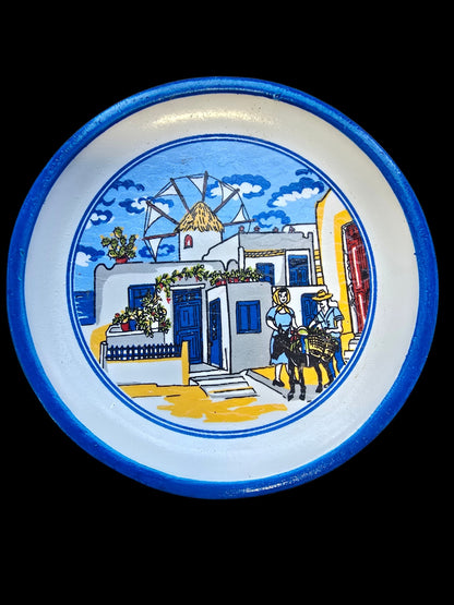 Handmade Ceramic Plate Magnets - Authentically Greek