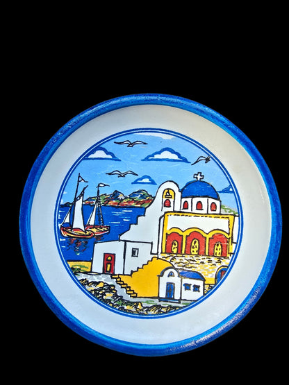 Handmade Ceramic Plate Magnets - Authentically Greek