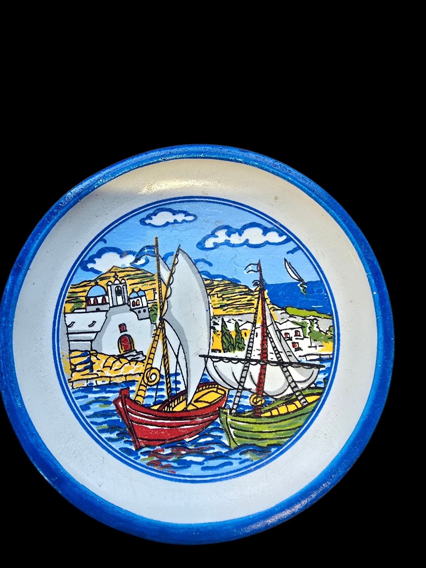 Handmade Ceramic Plate Magnets - Authentically Greek