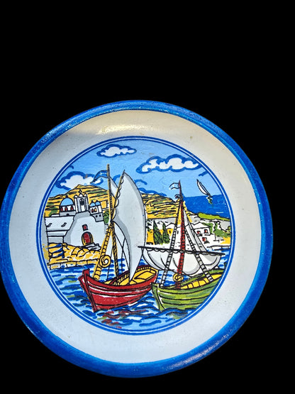 Handmade Ceramic Plate Magnets - Authentically Greek