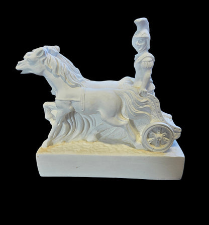 Alabaster Greek Soldier Statue – Imported from Greece