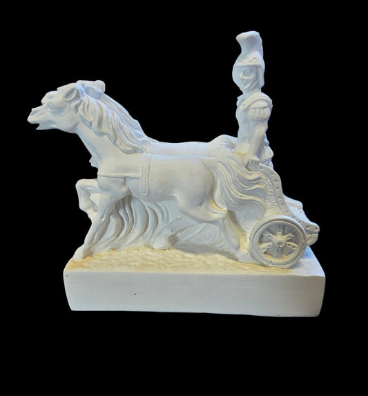 Alabaster Greek Soldier Statue – Imported from Greece