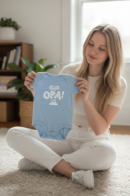 Blue “OPA” Baby Onesie
