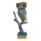 Bronze Owl of Athena Statue with Green Patina – 4.25"