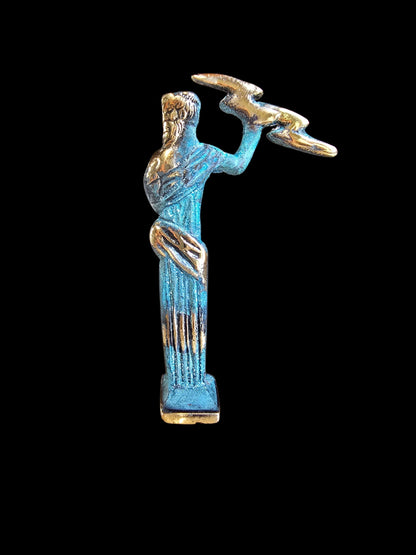 Bronze Zeus Statue - Patina Finish
